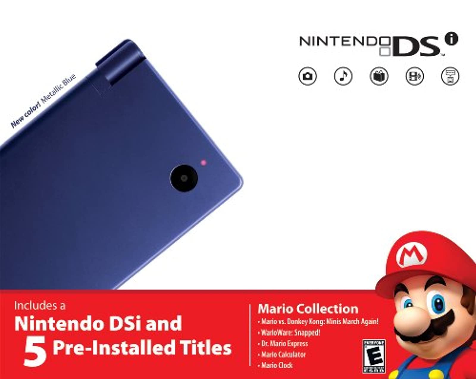 Amazon.com: Nintendo DSi Bundle - Metallic Blue : Video Games